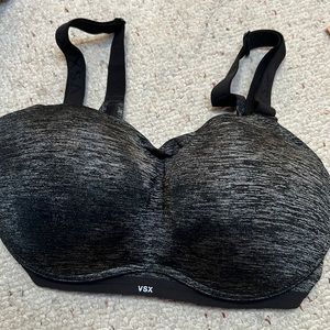 Historians secret full support sports bra in grey black